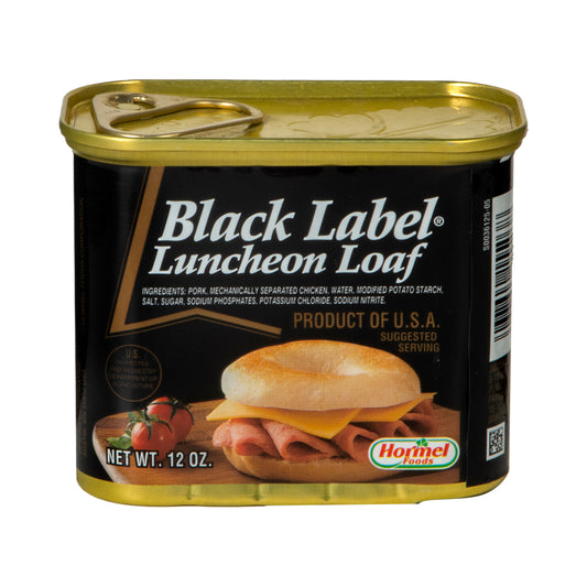 BLACK LABEL LUNCHEON LOAF SPAM