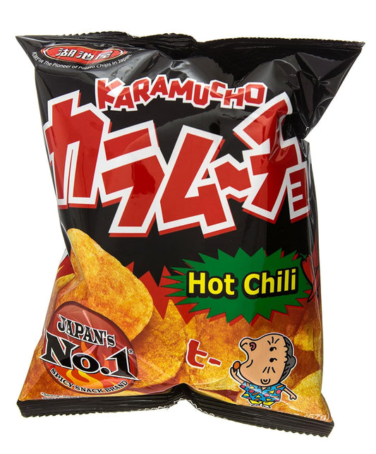 Koikeya Karamucho Potato Chips, Hot Chili,